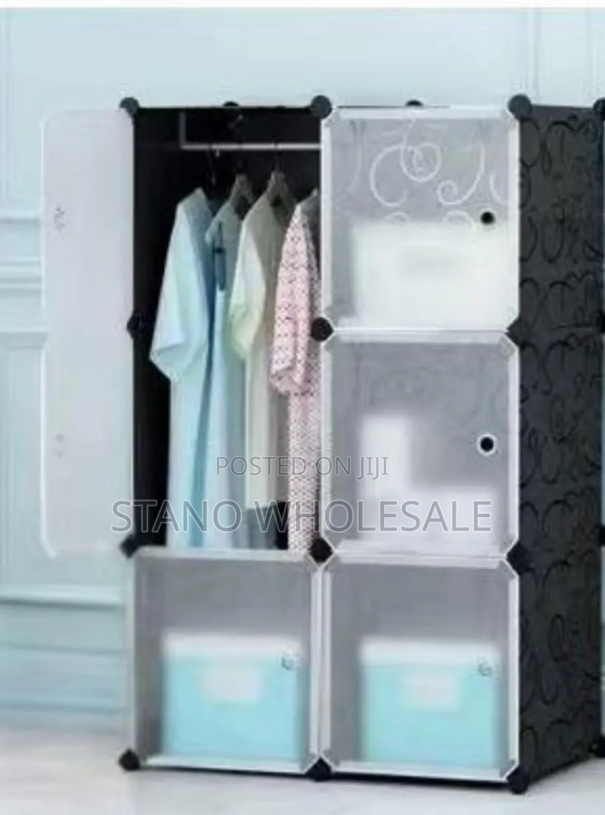 2 Columns Plastic Wardrobe