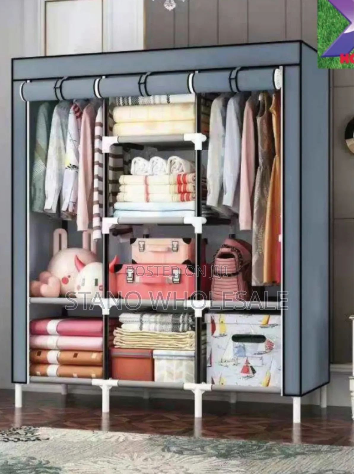 Wooden Wardrobe 3 Columns