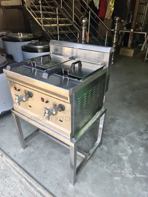 32-Litre Double Gas Fryer – Stainless Steel Commercial
