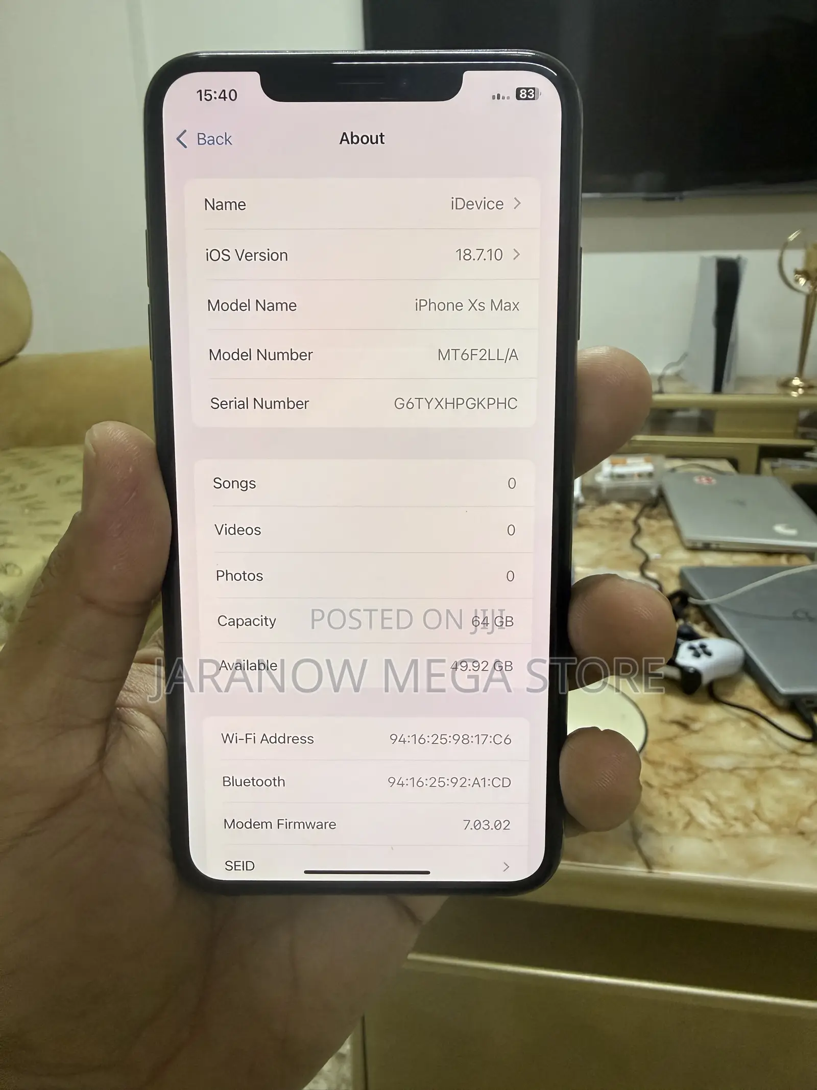 Apple iPhone XS Max 64 GB Black