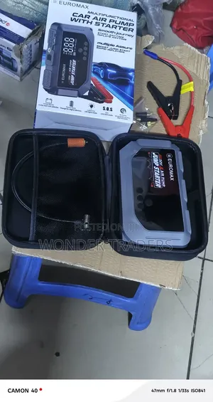 Car Jump Starter With Air Compressor, 12000mAh Peak Jump Starter