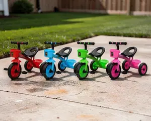 Sturdy Frame Easy Grip Handlebars 1-3yrs Age 3 Wheels Kids Tricycles