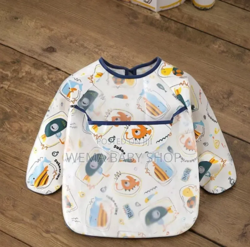 🧸 Waterproof Baby Feeding Bib (Full Sleeve) 👶