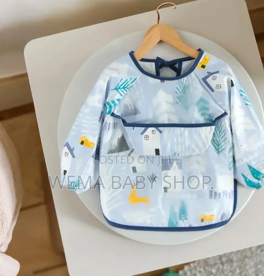 🧸 Waterproof Baby Feeding Bib (Full Sleeve) 👶