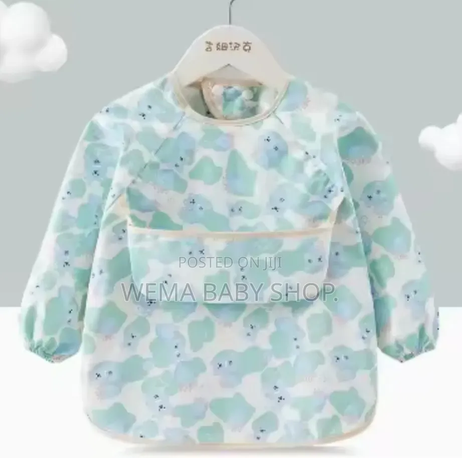 🧸 Waterproof Baby Feeding Bib (Full Sleeve) 👶