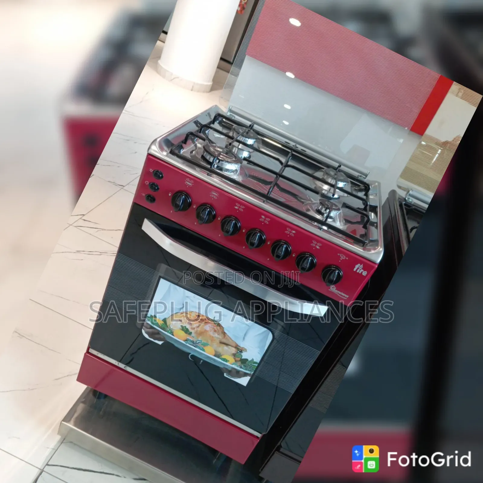 50×50cm 4-Gas Cooker EB303 – Stylish  Kitchen Cooking Solution