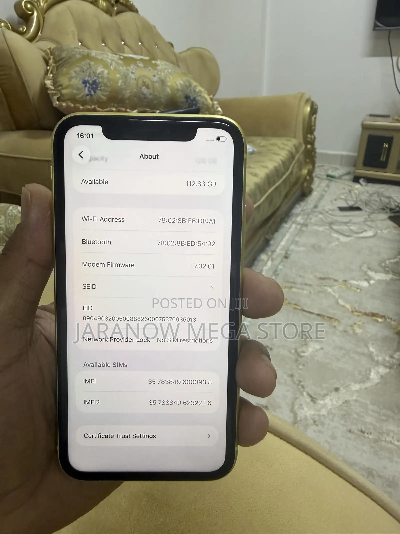 Apple iPhone 11 128 GB Yellow