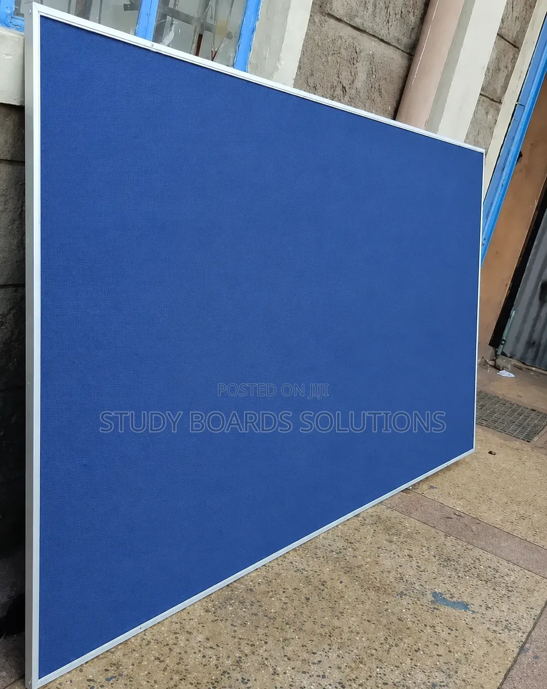 Aluminium Framed Fabric Notice Board 2.4mx1.2m