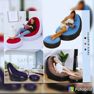 Inflatable Seat With Foot Rest – Comfortable Portable Lounger