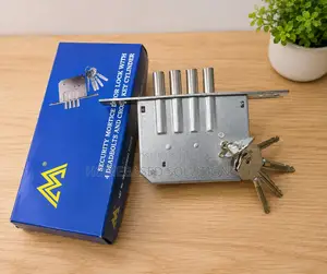 Steel 4 Deadbold Gate/Door Deadlock With 5 Keys