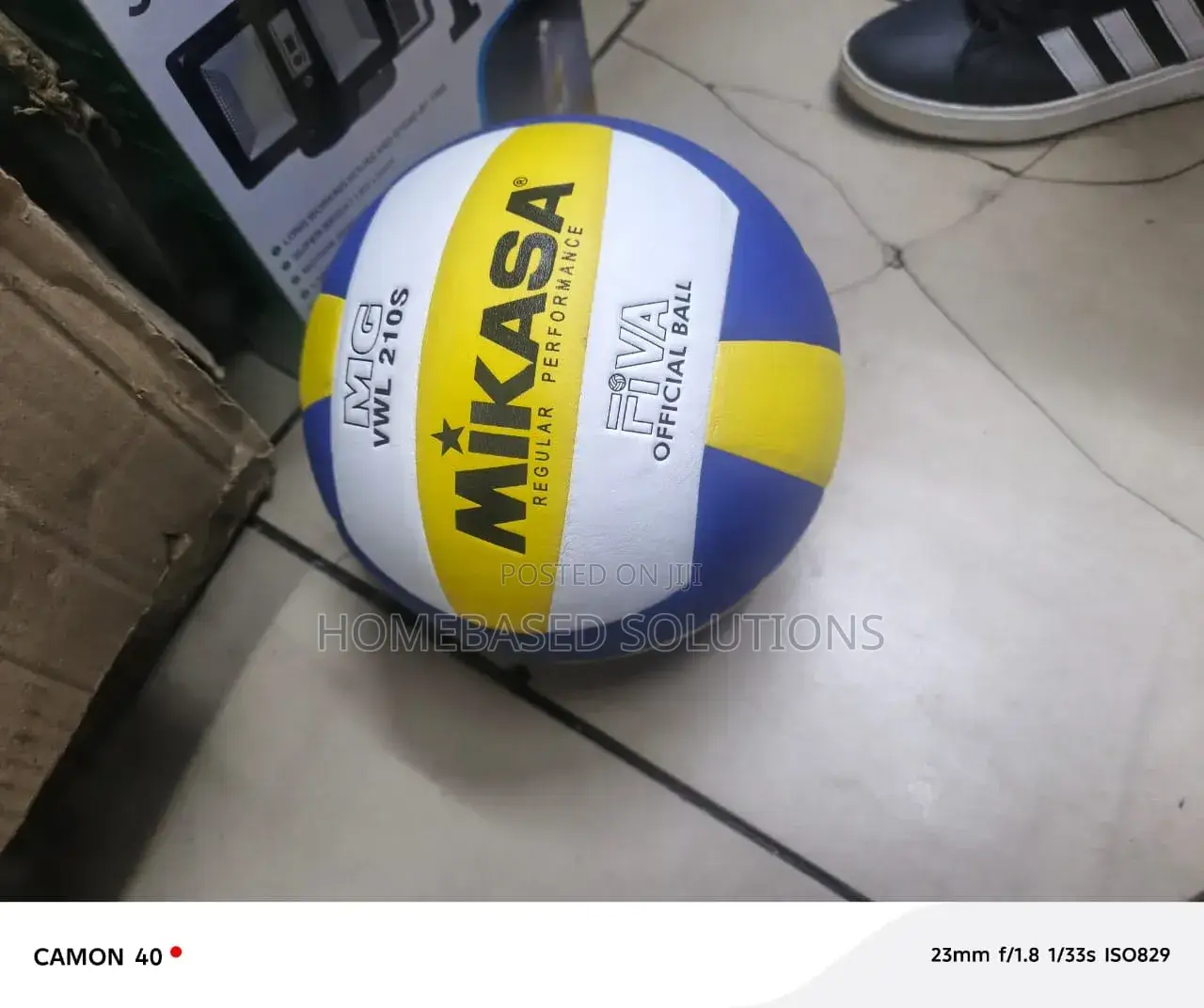 Mikasa 330 Volleyball White Blue Yellow Size 5