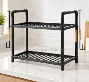 Heavy-Duty 2-Tier Kitchen Storage Rack