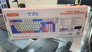 Tvolf T70 Wireless  Bluetooth Gaming Keyboard Wired Typec
