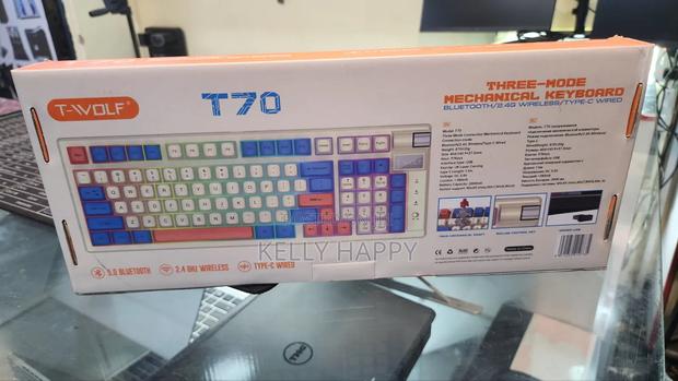 Tvolf T70 Wireless  Bluetooth Gaming Keyboard Wired Typec - thumbnail 2