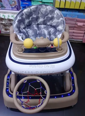 Multifunctional Ergonomic Baby Walker With Interactive Sensory Toy Bar
