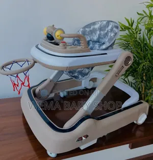 Multifunctional Ergonomic Baby Walker With Interactive Sensory Toy Bar