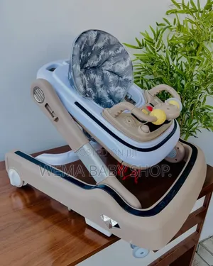 Multifunctional Ergonomic Baby Walker With Interactive Sensory Toy Bar