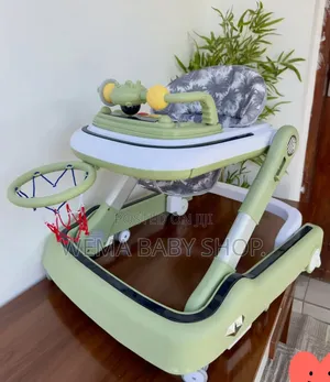 Multifunctional Ergonomic Baby Walker With Interactive Sensory Toy Bar
