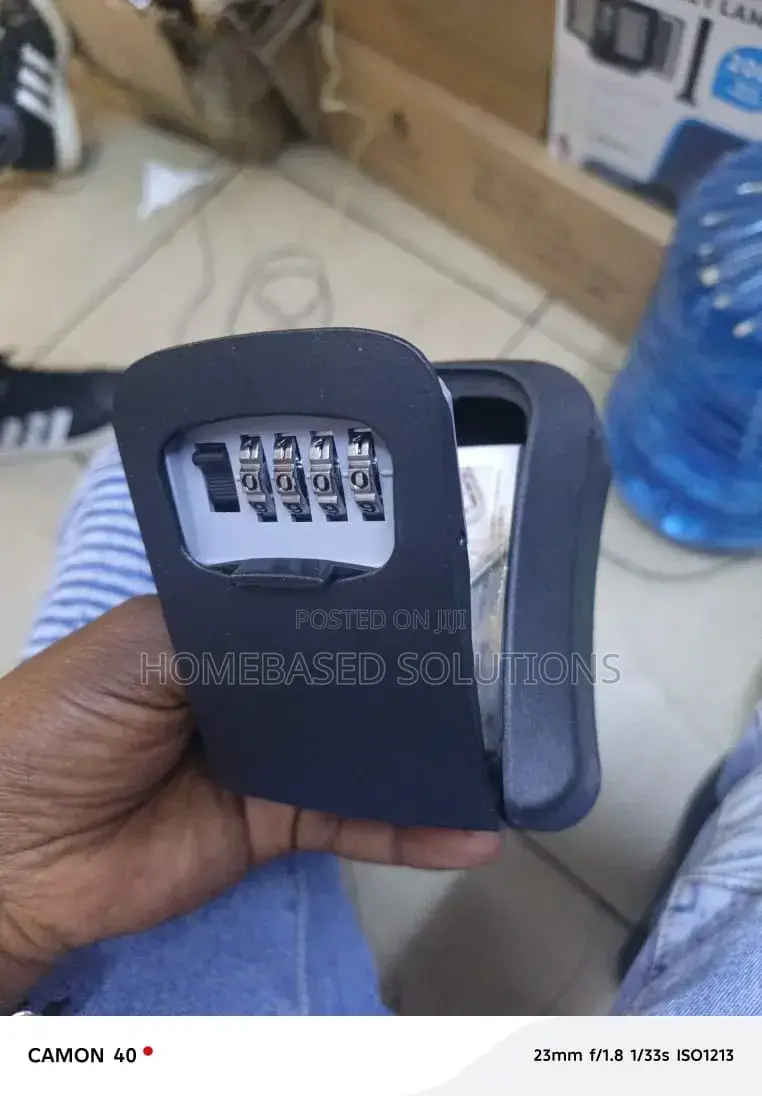 Wall Mounted Black Metallic Key Lock Box