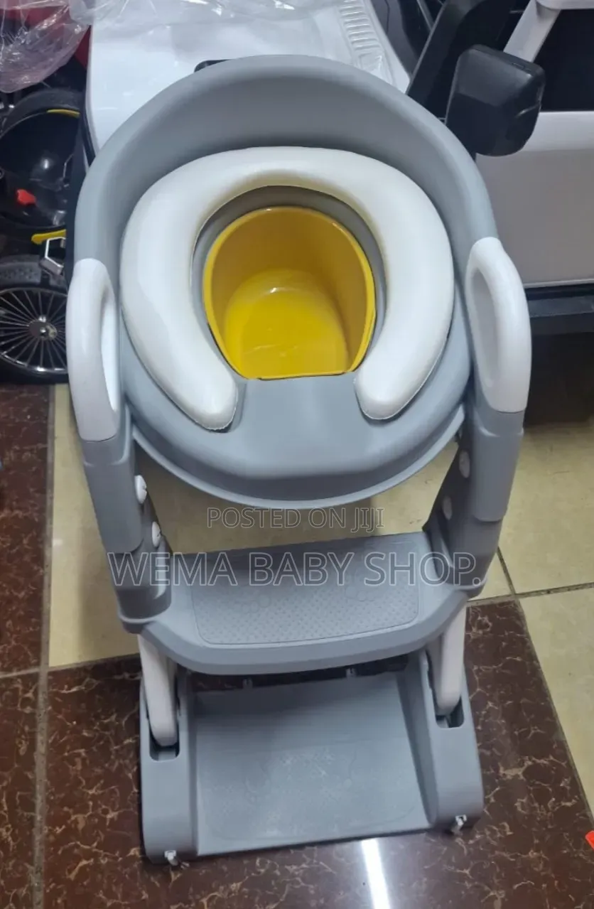 3-in-1 Foldable Baby Potty Training Seat With Step Ladder