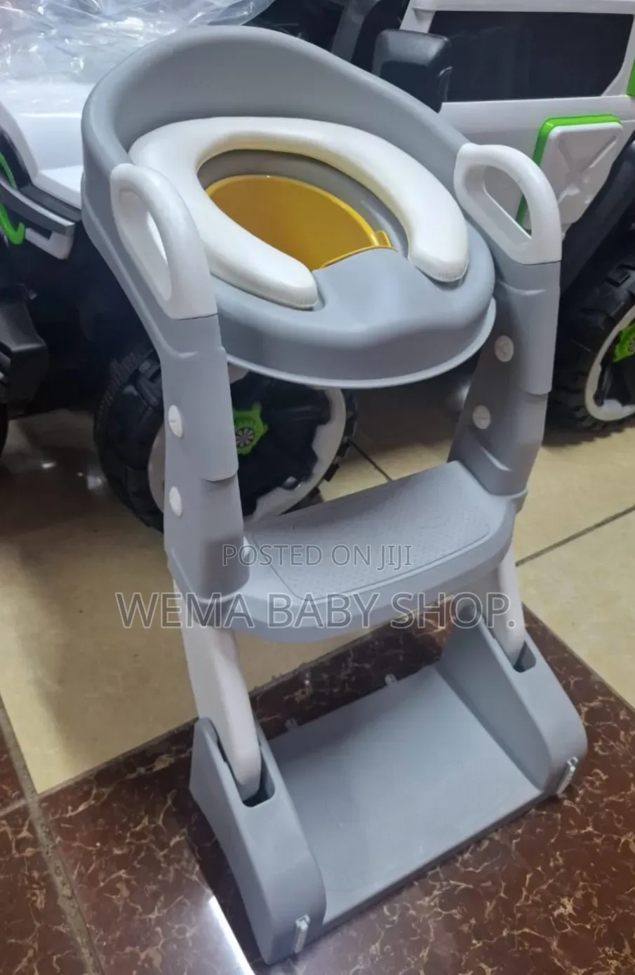 3-in-1 Foldable Baby Potty Training Seat With Step Ladder
