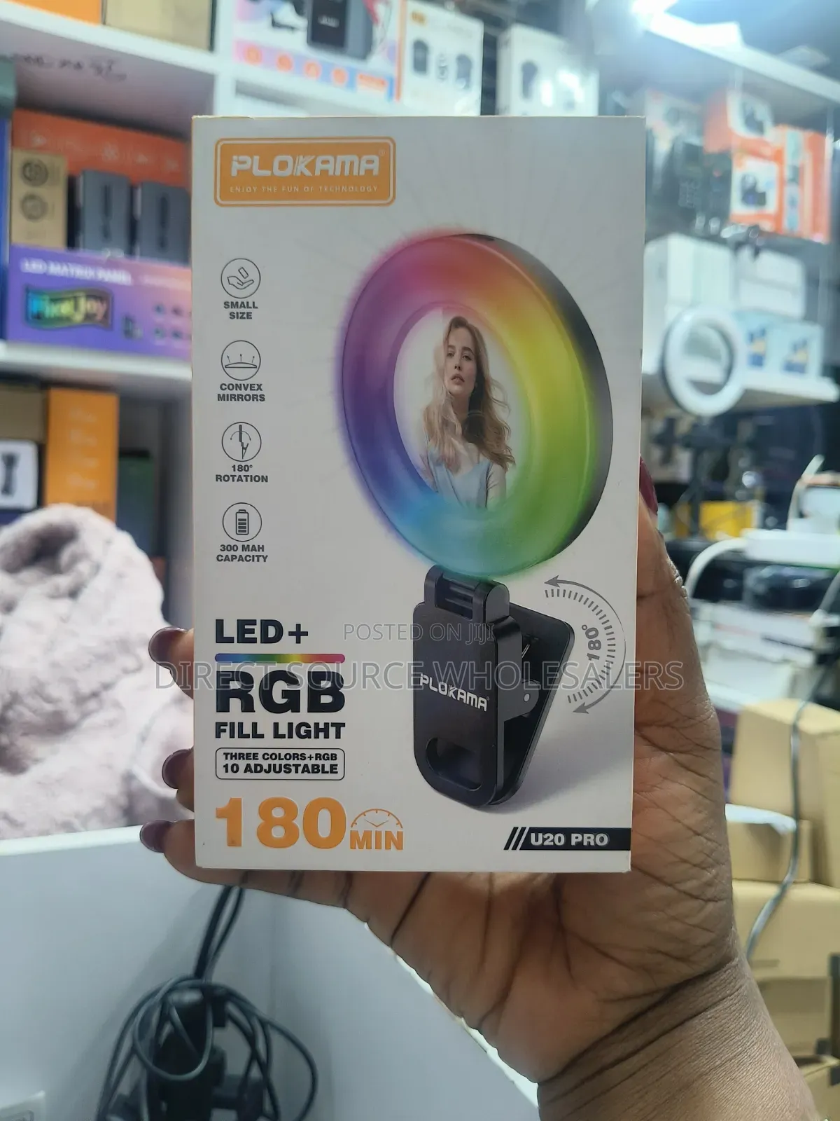 Selfie Light for Phone U20 Pro Clip Selfie Light – LED + RGB