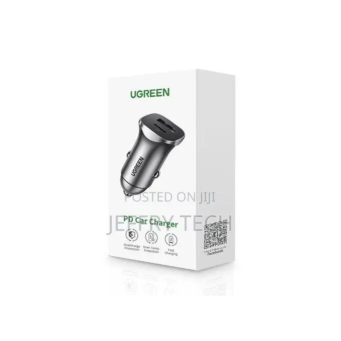 Ugreen UGREEN Dual USB Car Charger (Space Gray)