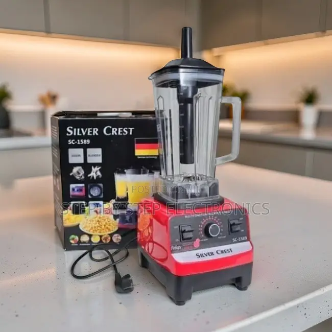 Easy Blending Silver Crest 2-in-1 Double Cup Blender + Grinder