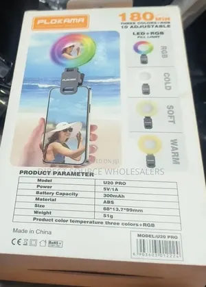 U20 Pro LED RGB Light With 180° Rotation