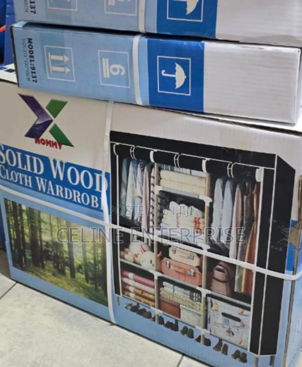 Classic Solid Wood Wardrobe With Spacious Storage - thumbnail 2