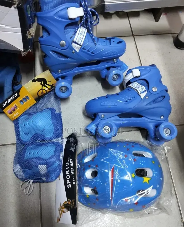 Adjustable Roller Skates for Kids, With Matching Helmet and Gear