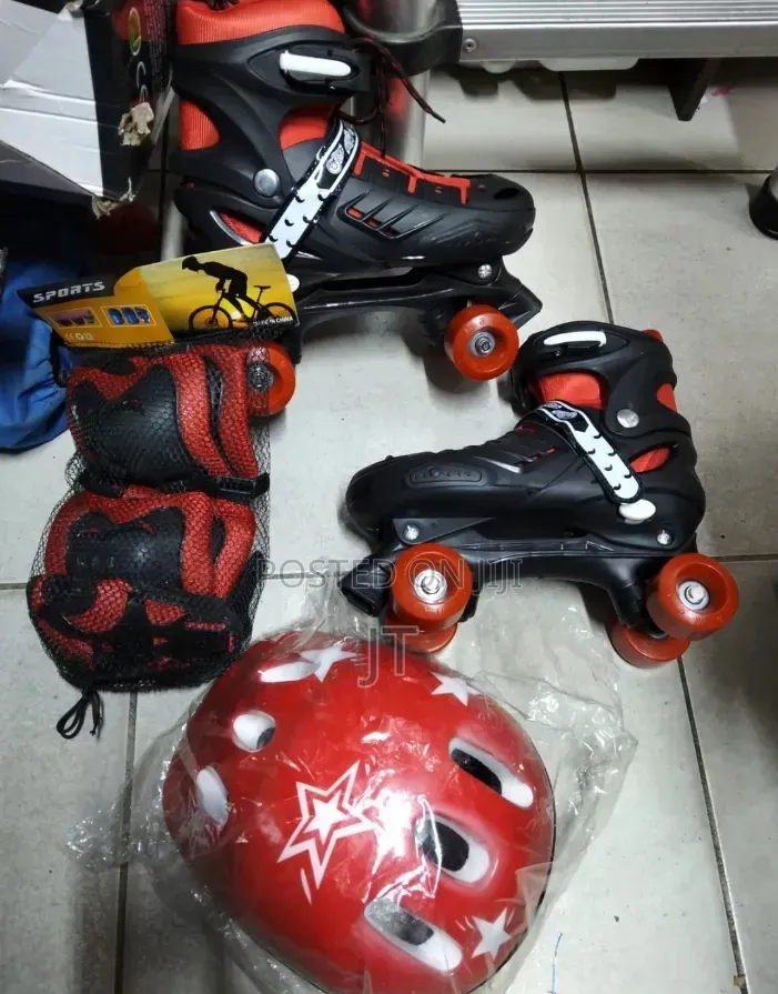 Adjustable Roller Skates for Kids, With Matching Helmet and Gear
