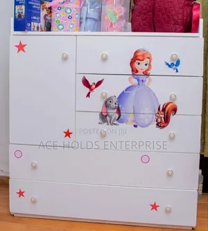 Newborns Kids/ Baby Chest of Drawers Cabinet With Cartoon Themes