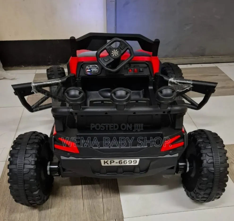 Kids Electric Ride-on Police Jeep 4-Wheel Drive/Led Lights/Remote