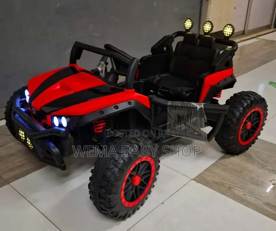 Kids Electric Ride-on Police Jeep 4-Wheel Drive/Led Lights/Remote