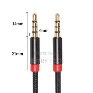 3.5mm Nylon Braided Audio Jack Auxiliary Cord for Headphones, PC,Cellp