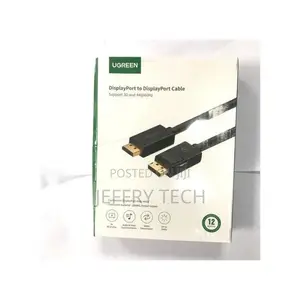 Ugreen DP Male to Male Cable 2m- Black