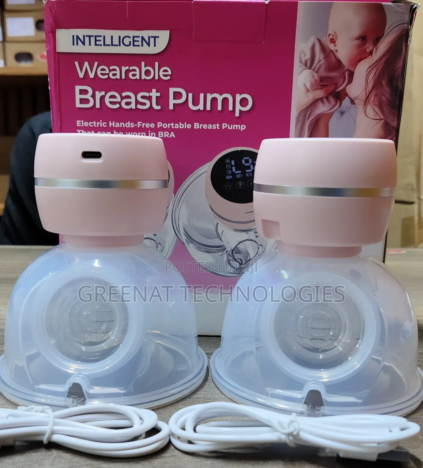 Intelligent Double Wearable Breast Pump Electric Hands-Free Portable