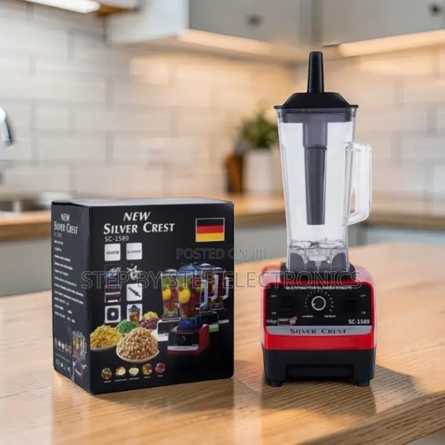 Efficient Blending Silver Crest 2-in-1 Double Cup Blender + Grinder