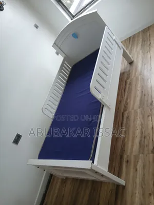 White Children’s Bed + Mattress – Strong Clean