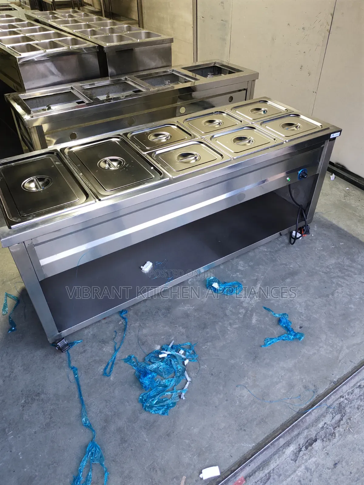 Five-Partition Electric Food Warmer With Pans – Commercial