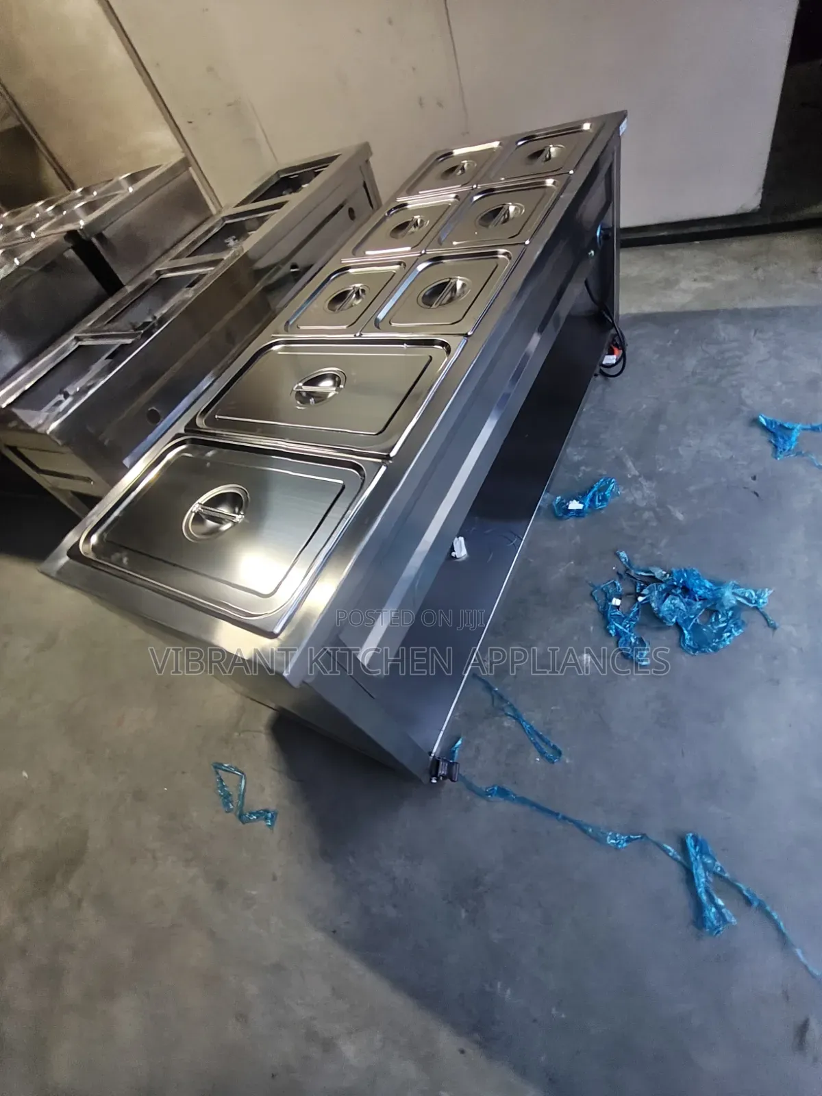Five-Partition Electric Food Warmer With Pans – Commercial