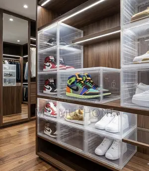1 PC Organizer / Display Drop-Front Shoe Box 