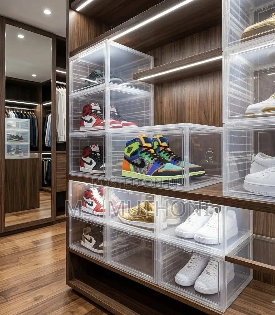 1 PC Organizer / Display Drop-Front Shoe Box 