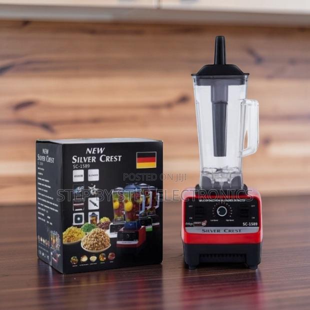 Stainless Steel Blade Silver Crest 2-in-1 Double Cup Blender + Grinder