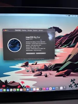 Laptop Apple MacBook Pro 2014 16GB Intel Core i7 SSD 500GB