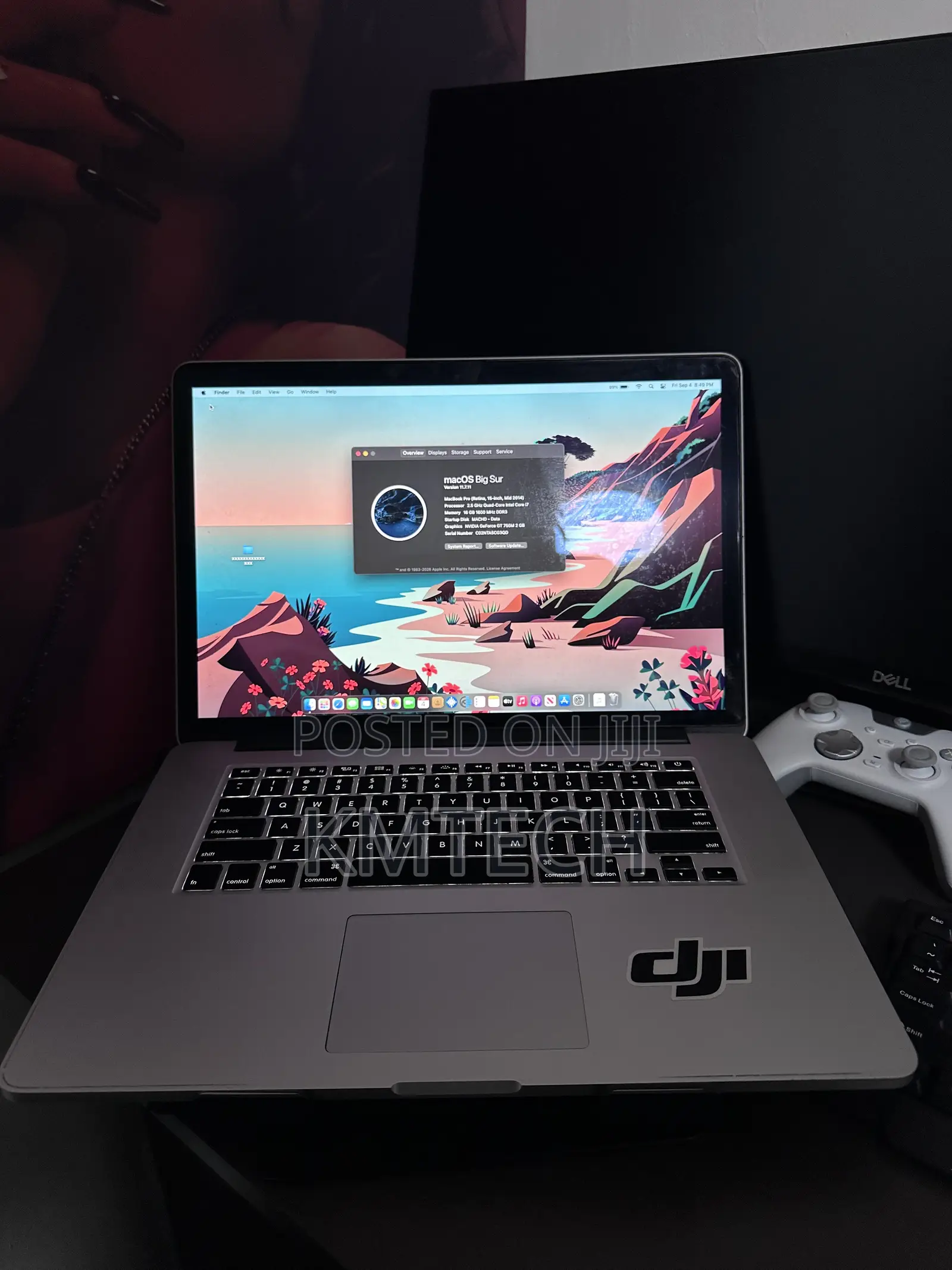 Laptop Apple MacBook Pro 2014 16GB Intel Core i7 SSD 500GB