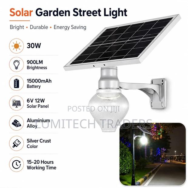 Peach Solar Garden Wall Light