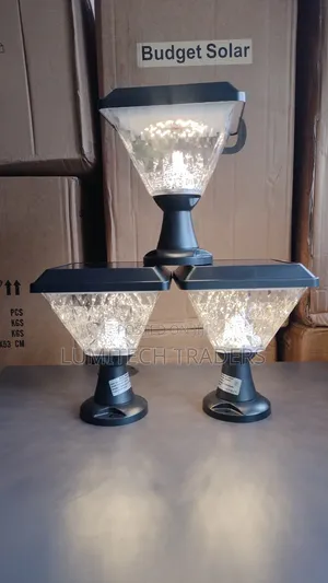 Solar Gate Lamp Square