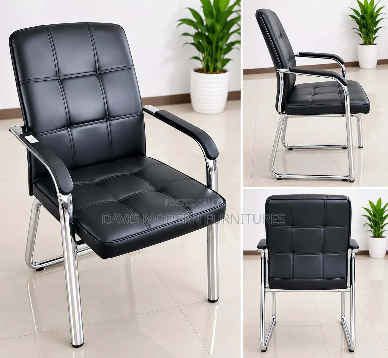 Leatherette Visitors Chair